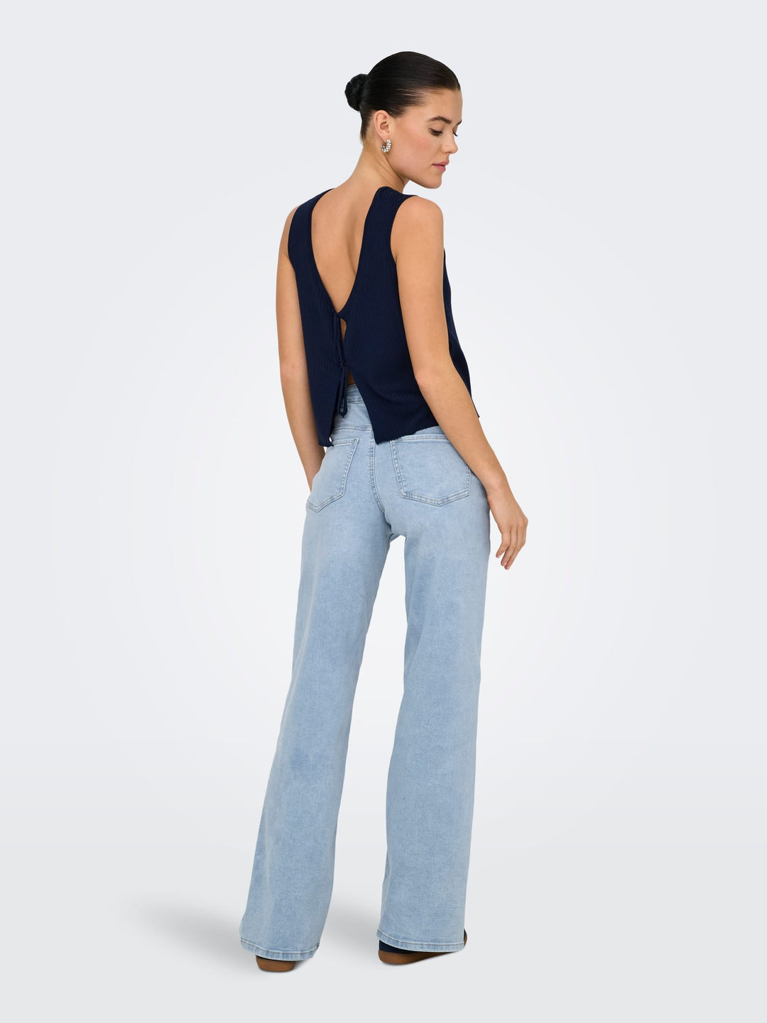 Jacqueline de Yong Felina wide fit jeans – dames - Blue Denim - L34