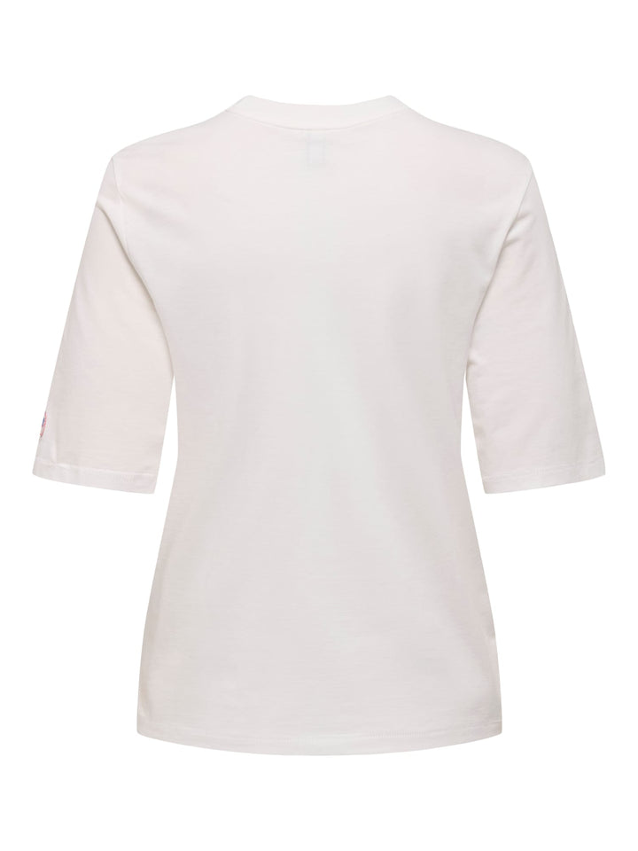 Only phoebe t-shirt off-white – dames