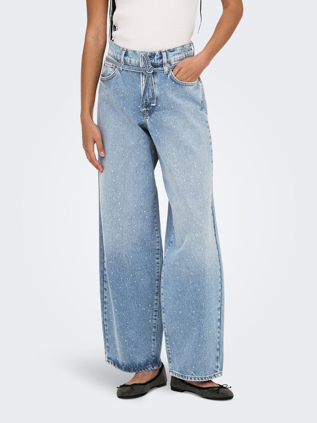 Only Gianna jeans regular-straight fit – dames - Blue Denim - L32