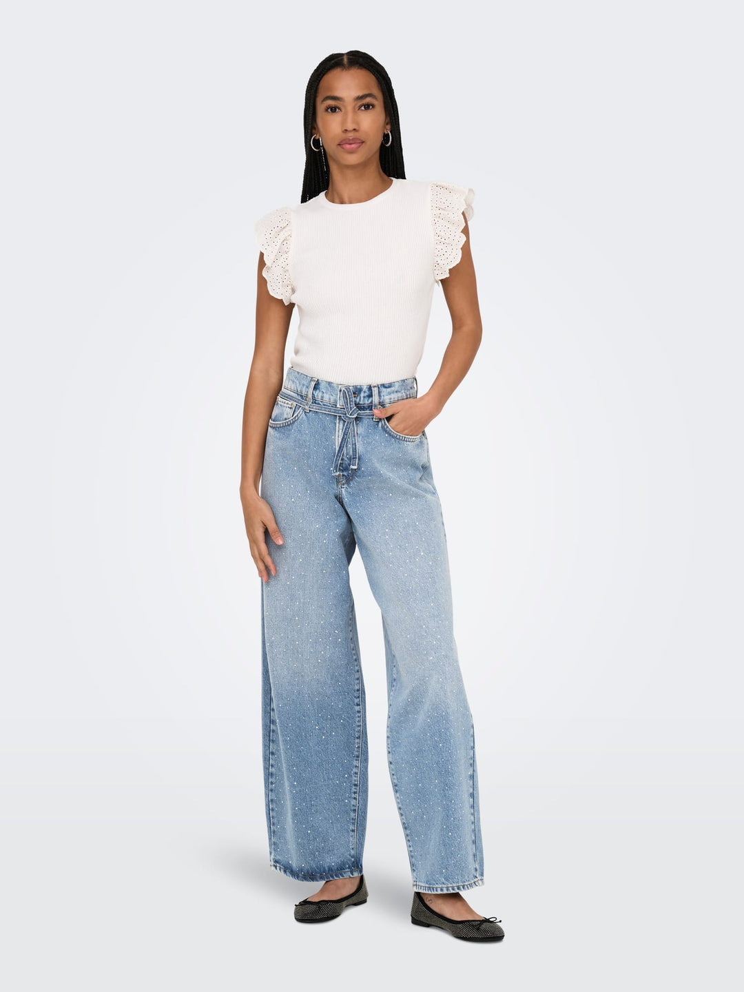 Only Gianna jeans regular-straight fit – dames - Blue Denim - L32