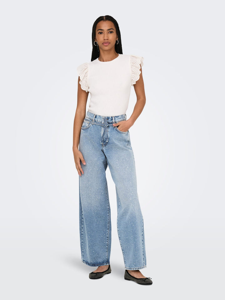 Only Gianna jeans regular-straight fit – dames - Blue Denim - L32