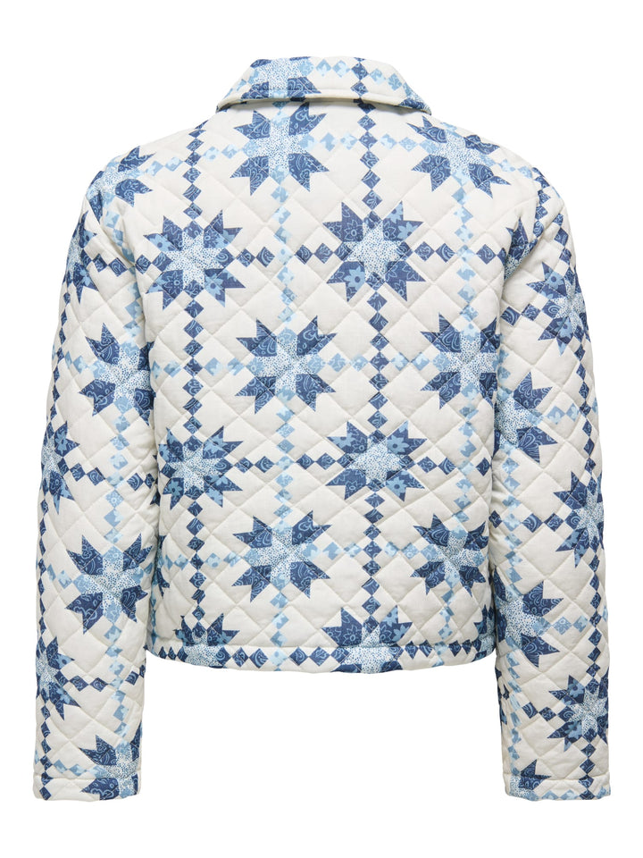 Only ONLBIANA QUILT JACKET CC OTW – dames jack - Wit Dessin