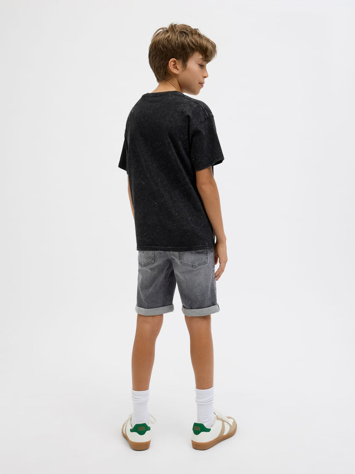 Jack & Jones Kids short denim jongens - grey denim
