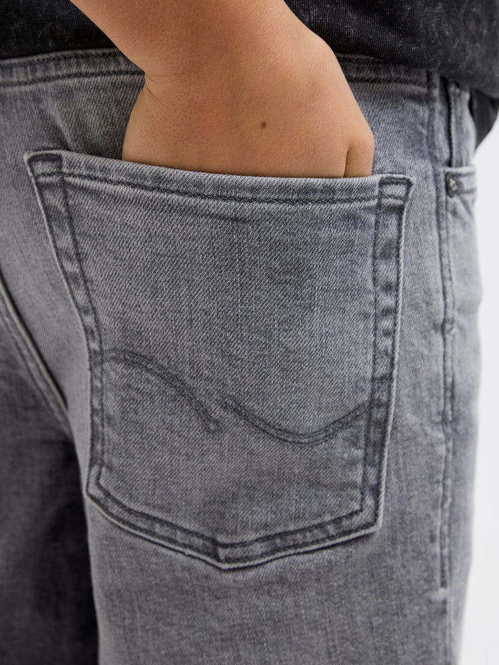 Jack & Jones Kids short denim jongens - grey denim