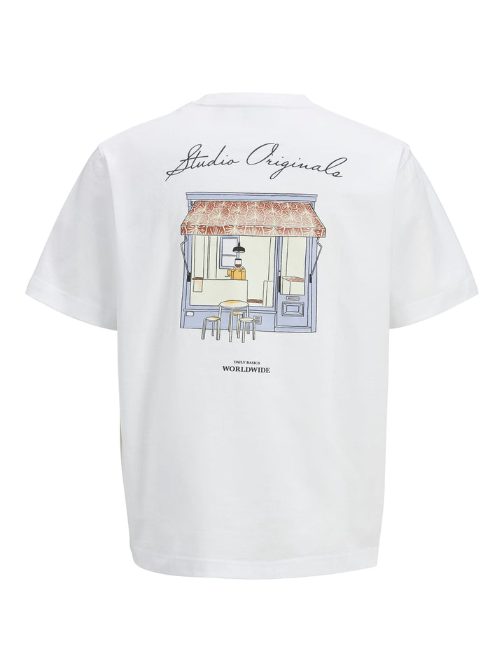 Jack & Jones JORISLINGTON T-shirt wit – heren
