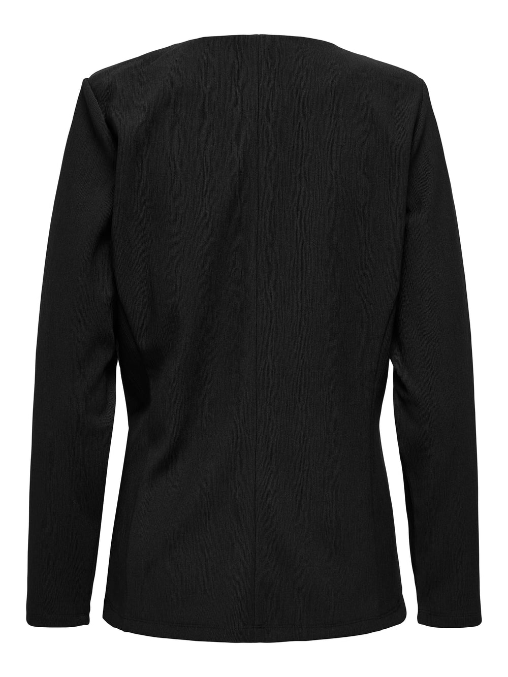 Jacqueline de Yong Vilma L/S Wrap Top zwart – dames