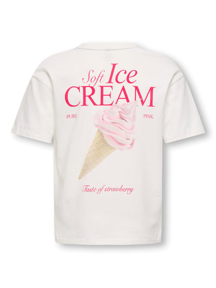 Kids Only T-shirt Helen – meisjes k/m - Off-white
