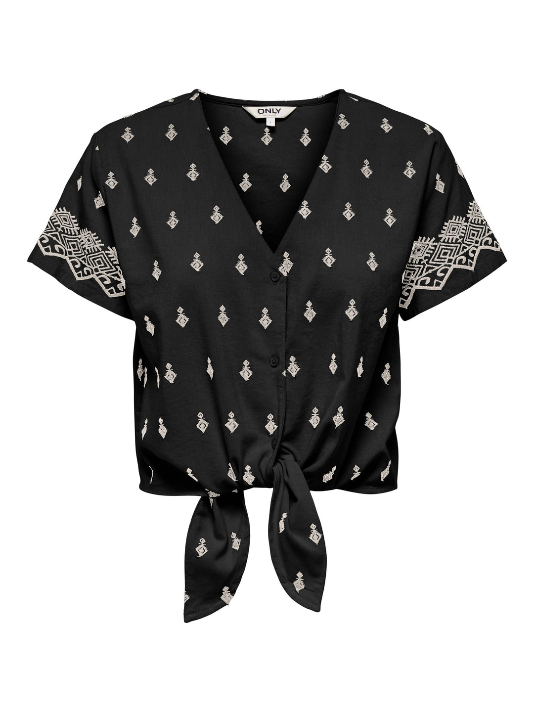 Only Siesta blouse zwart dessin – dames