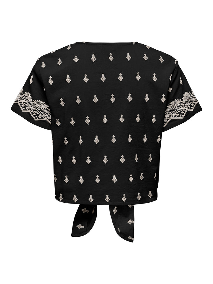 Only Siesta blouse zwart dessin – dames