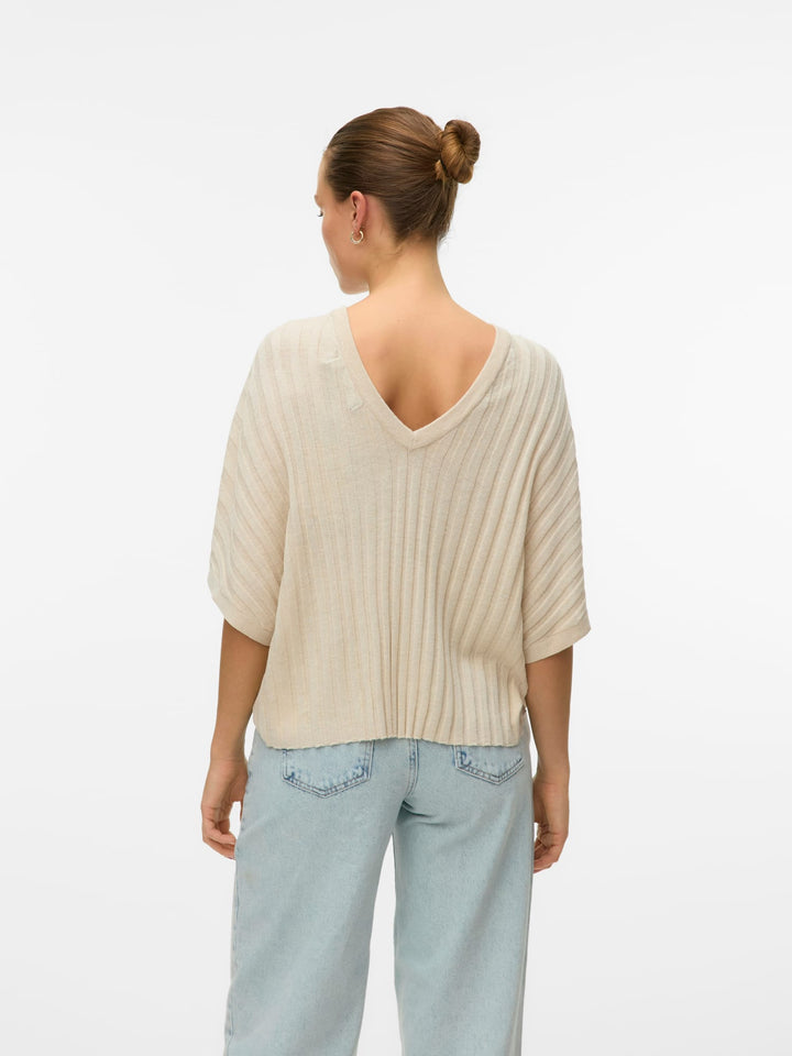 VERO MODA 10326444 barbados trui dames – zand