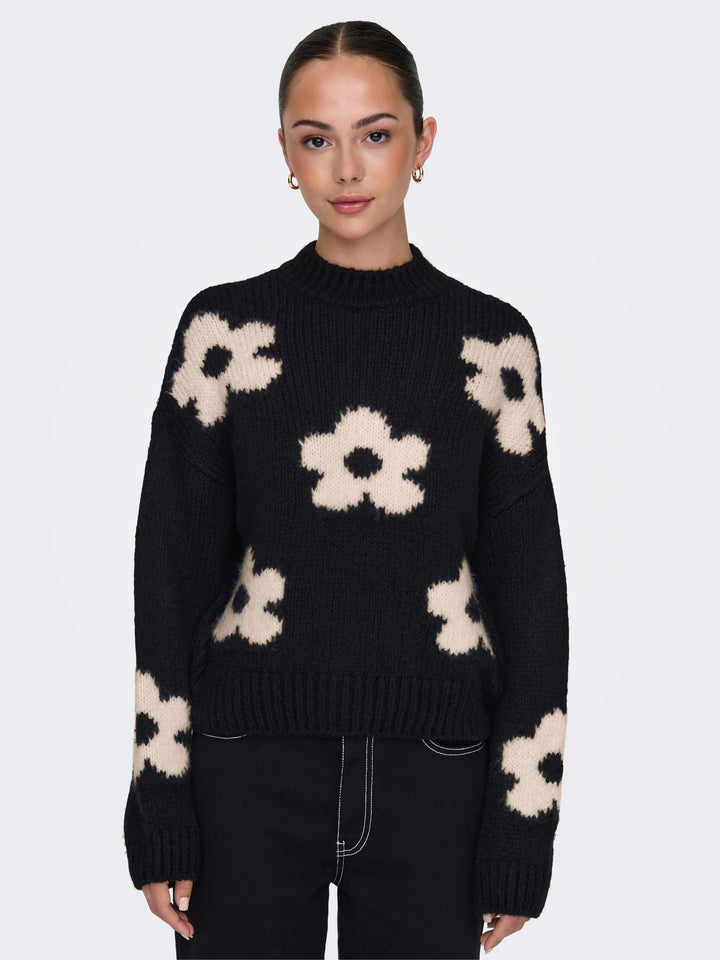 Jacqueline de Yong 15341564 Kilian trui dames zwart dessin