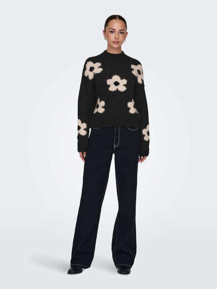 Jacqueline de Yong Kilian trui zwart dessin – dames