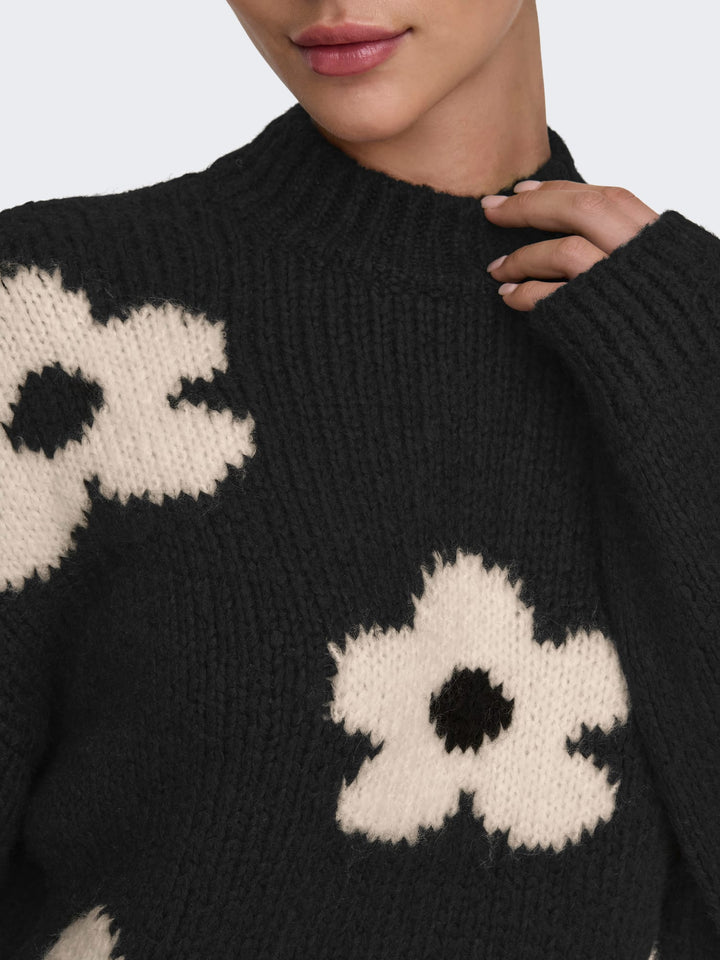 Jacqueline de Yong Kilian trui zwart dessin – dames