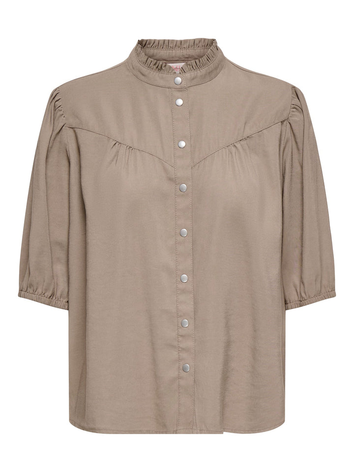 Only Aris blouse taupe – dames