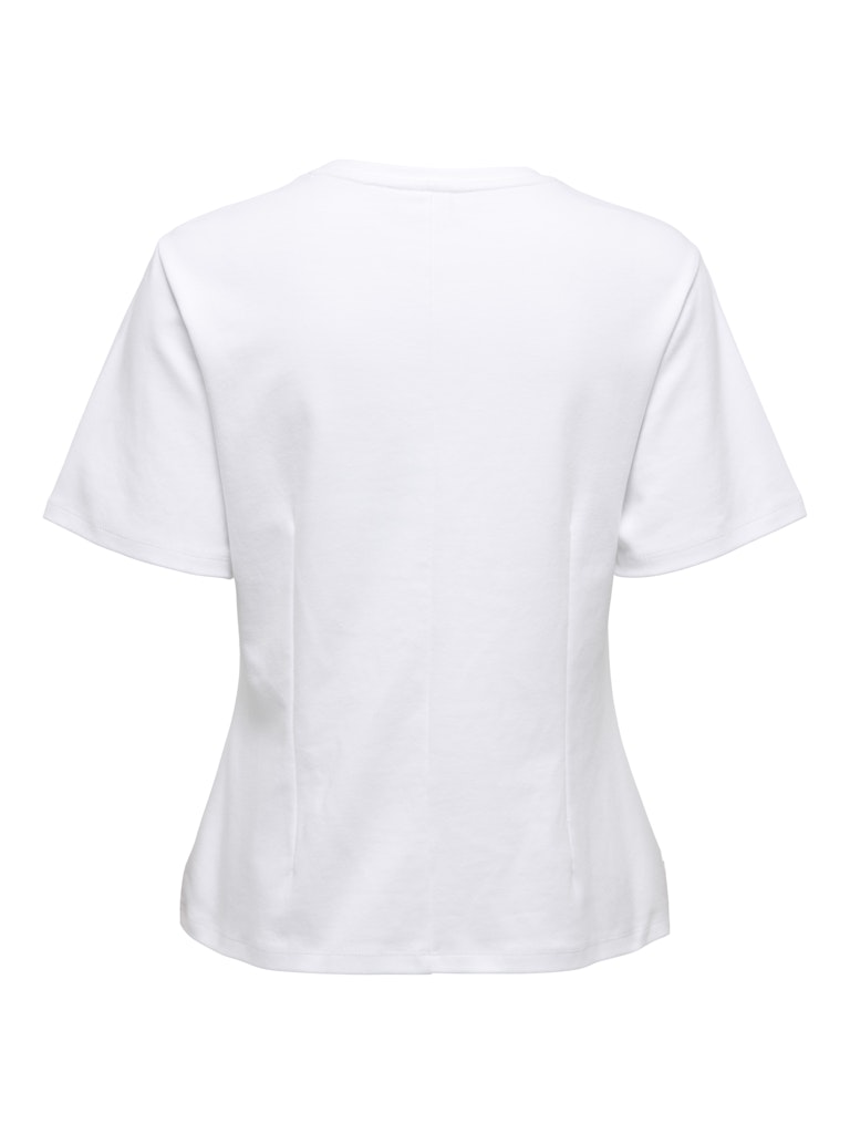Jacqueline de Yong JDYEVA S/S TOP JRS wit – dames t-shirt