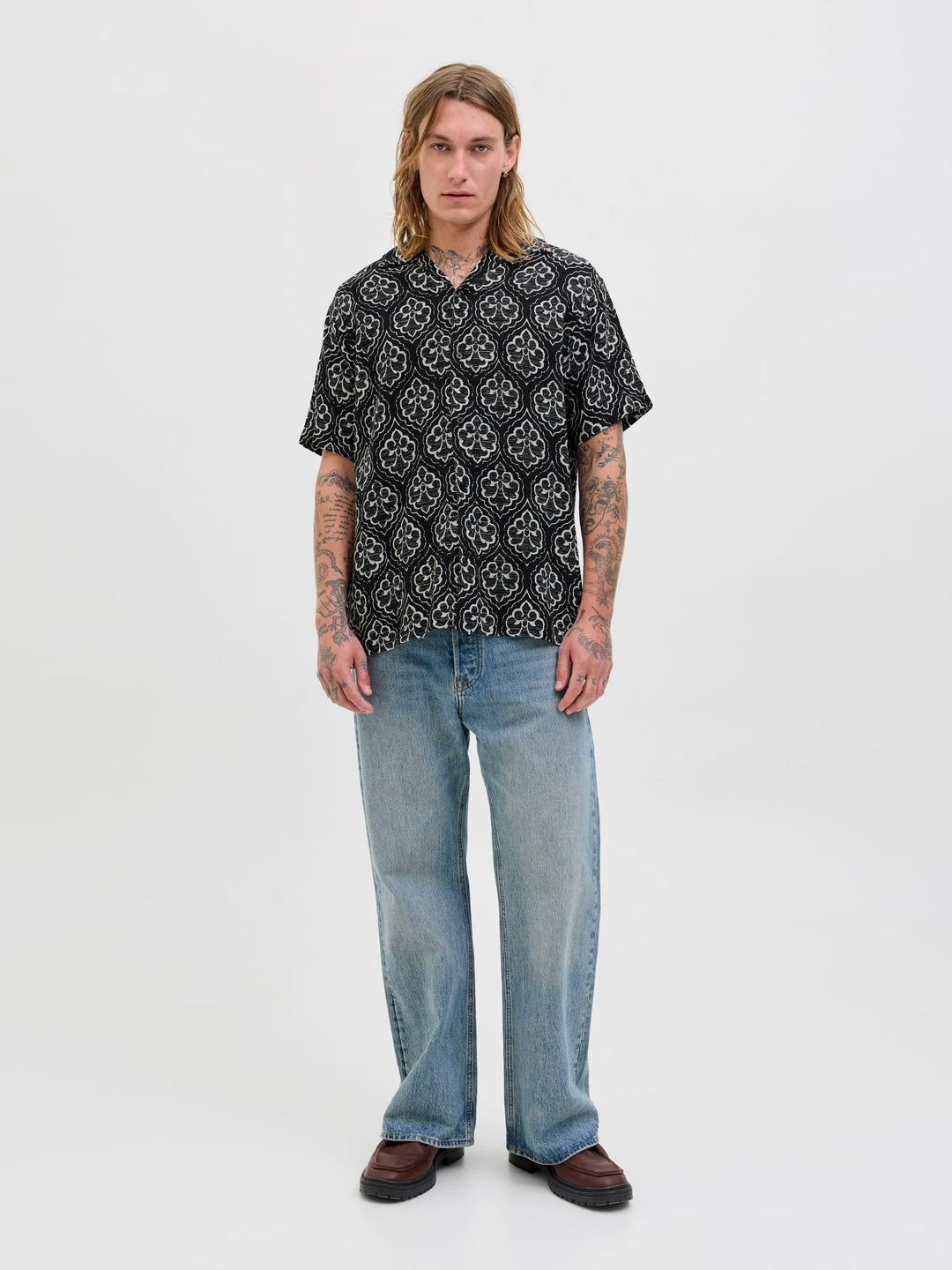 Jack & Jones Hydra overhemd zwart dessin – heren