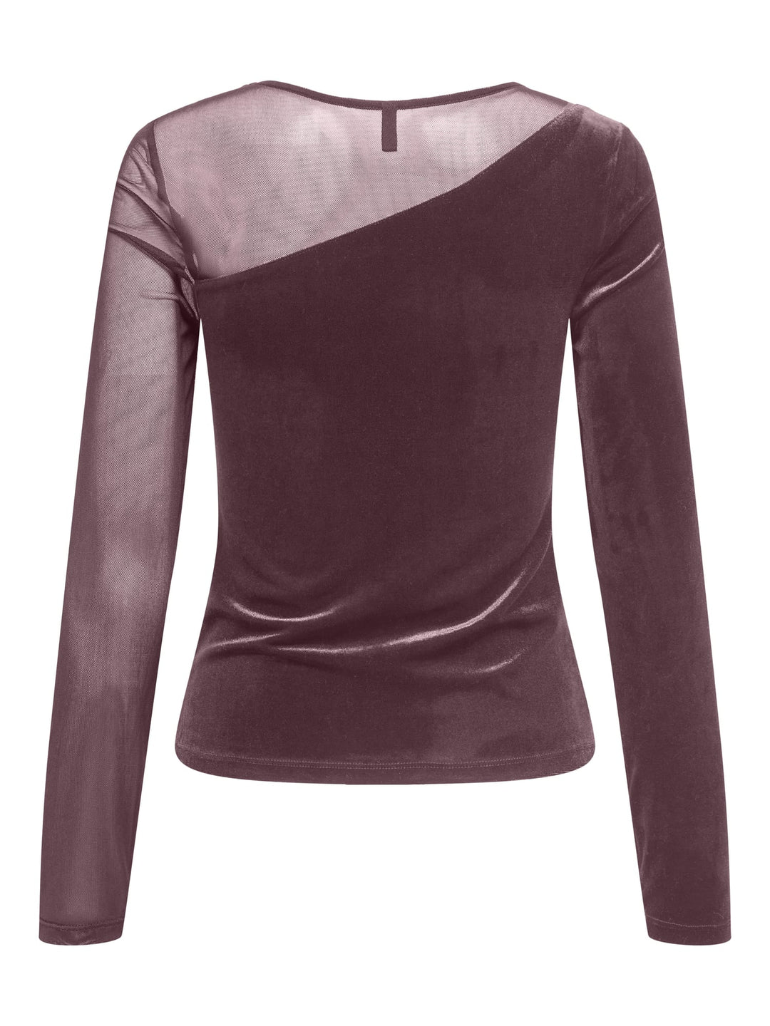 Only ONLSMOOTH L/S MESH MIX TOP bordeaux – dames top