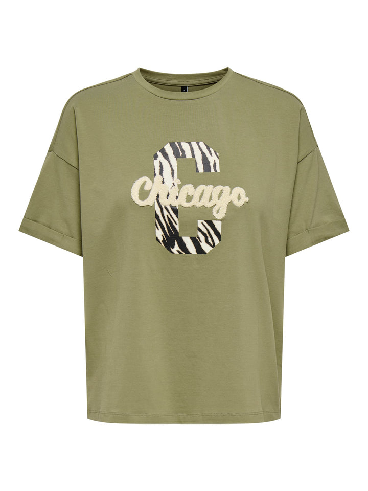 Only 15366009 Cia t-shirt army – dames