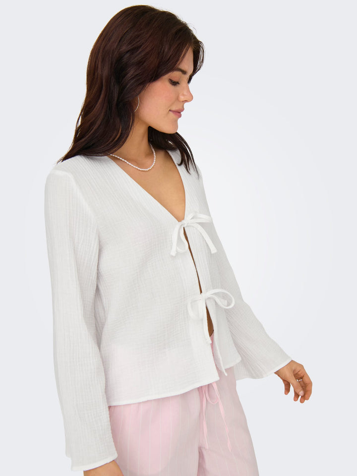 Jacqueline de Yong Theis blouse wit – dames top