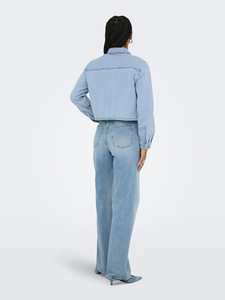 Jacqueline de Yong JDYMARLY denim jack – dames - Blue Denim