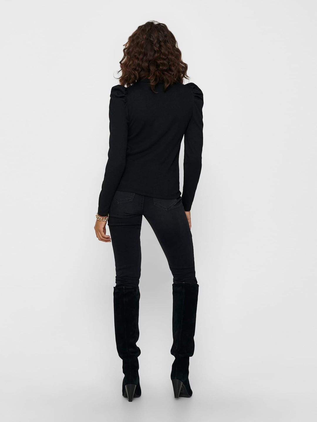 Jacqueline de Yong Tonsy T-shirt l/m zwart – dames