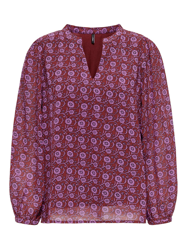 Only ONLSTAR LIFE L/S V-NECK TOP groen – dames top