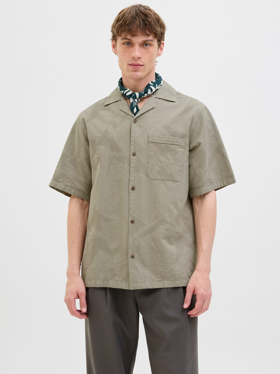 Jack & Jones BluLuke overhemd olijf – heren