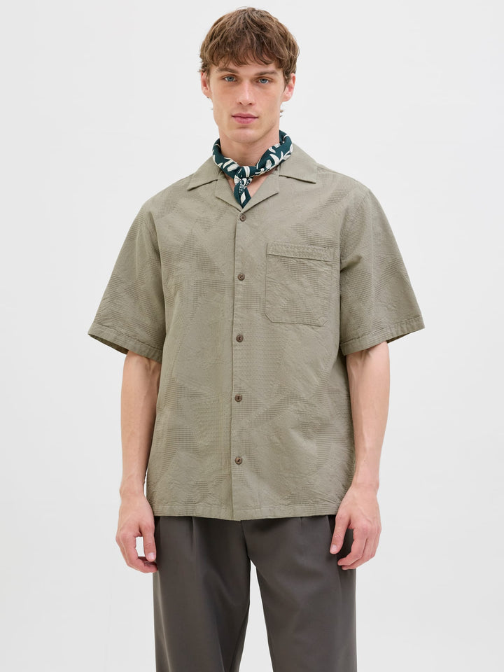 Jack & Jones 12278763 BluLuke overhemd olijf – heren