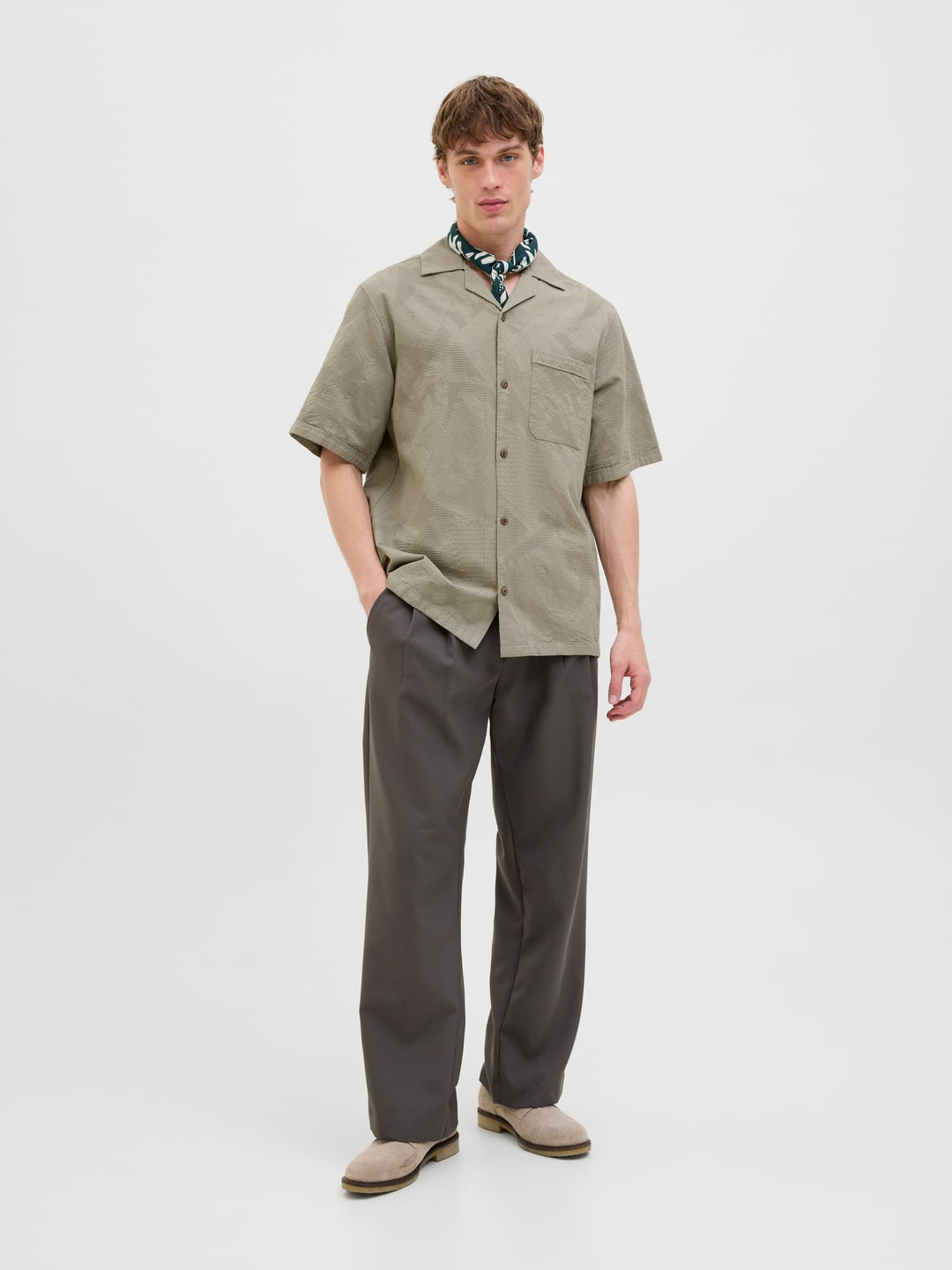 Jack & Jones BluLuke overhemd olijf – heren