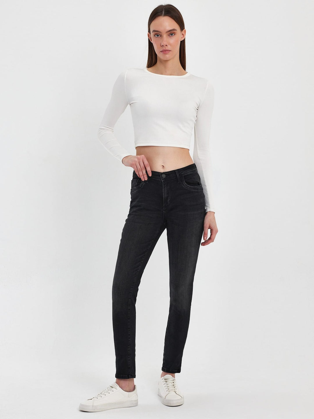 LTB Jonna B skinny fit jeans black denim – dames - 30
