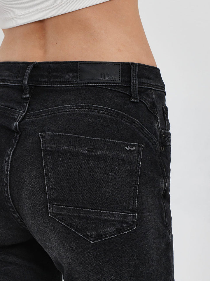 LTB dames 51723 jeans skinny fit black denim - 30