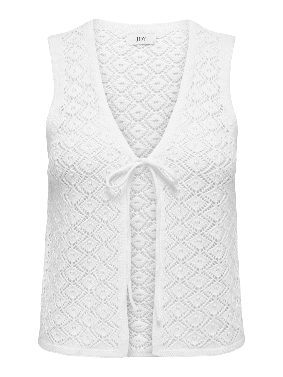Jacqueline de Yong JDYTIKKA S/L TIE VEST – dames singlet - Off-white
