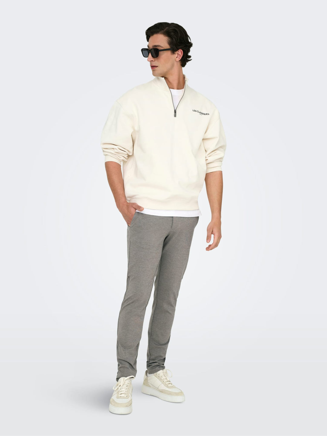 ONLY & SONS chinobroek taupe - heren - L34