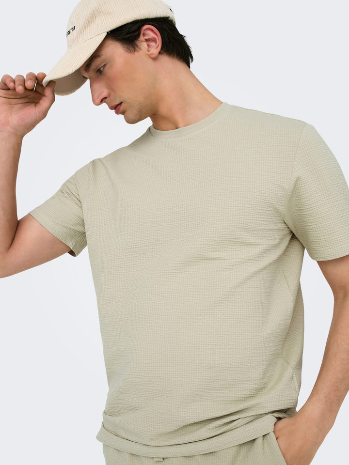 ONLY & SONS Kian T-shirt beige – heren
