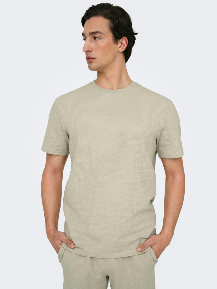ONLY & SONS Kian T-shirt beige – heren
