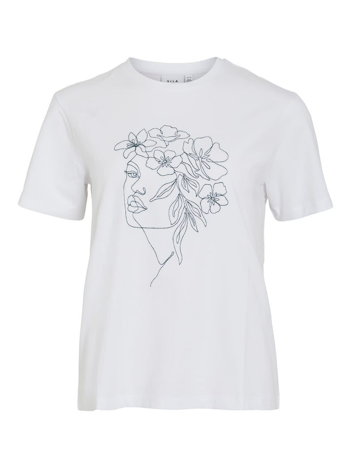 Vila VINORA S/S T-shirt wit – dames