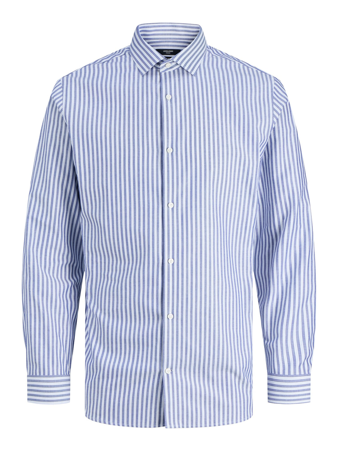 Jack & Jones 12227385 Parker overhemd l/m – heren - Blauw Dessin