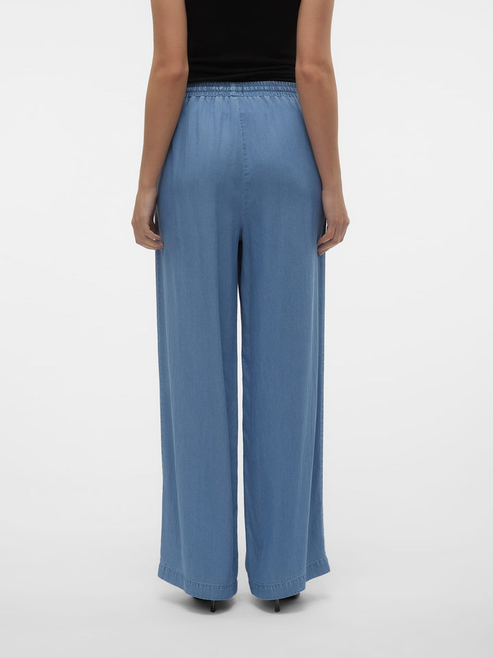 VERO MODA Bree lange broek dames – blue denim - L34