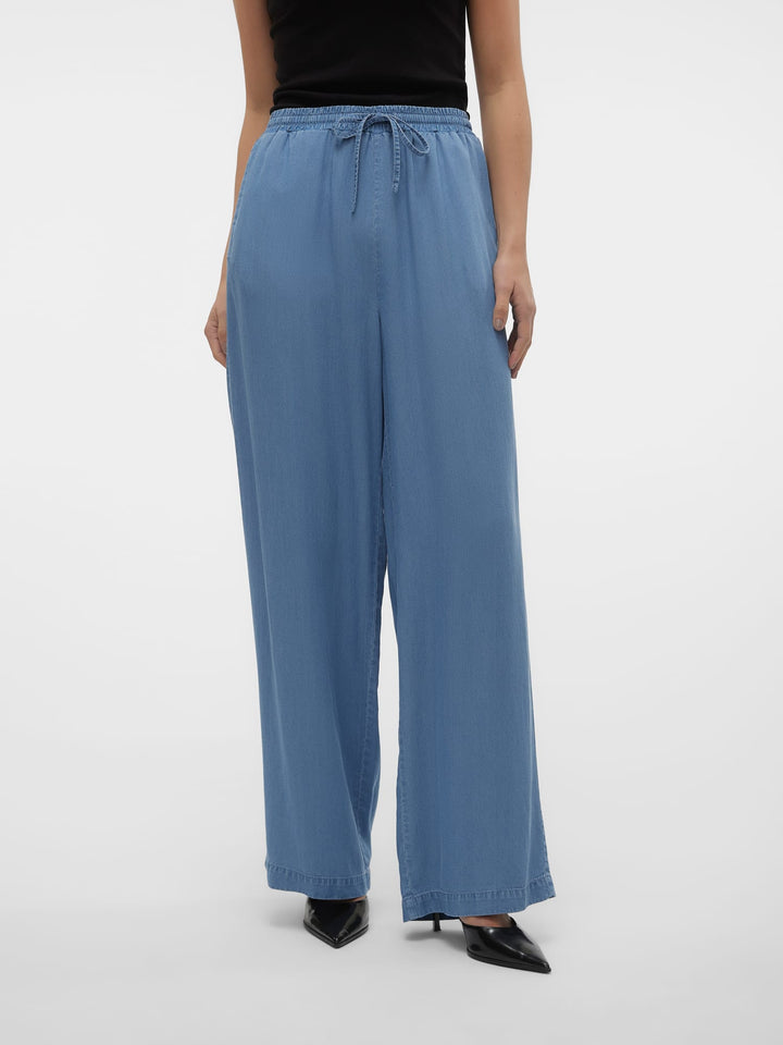 VERO MODA Bree lange broek dames – blue denim - L34