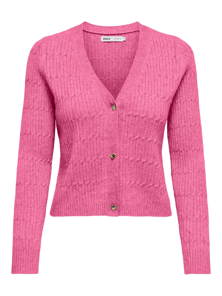 Only ONLKATIA vest gebreid dames - roze