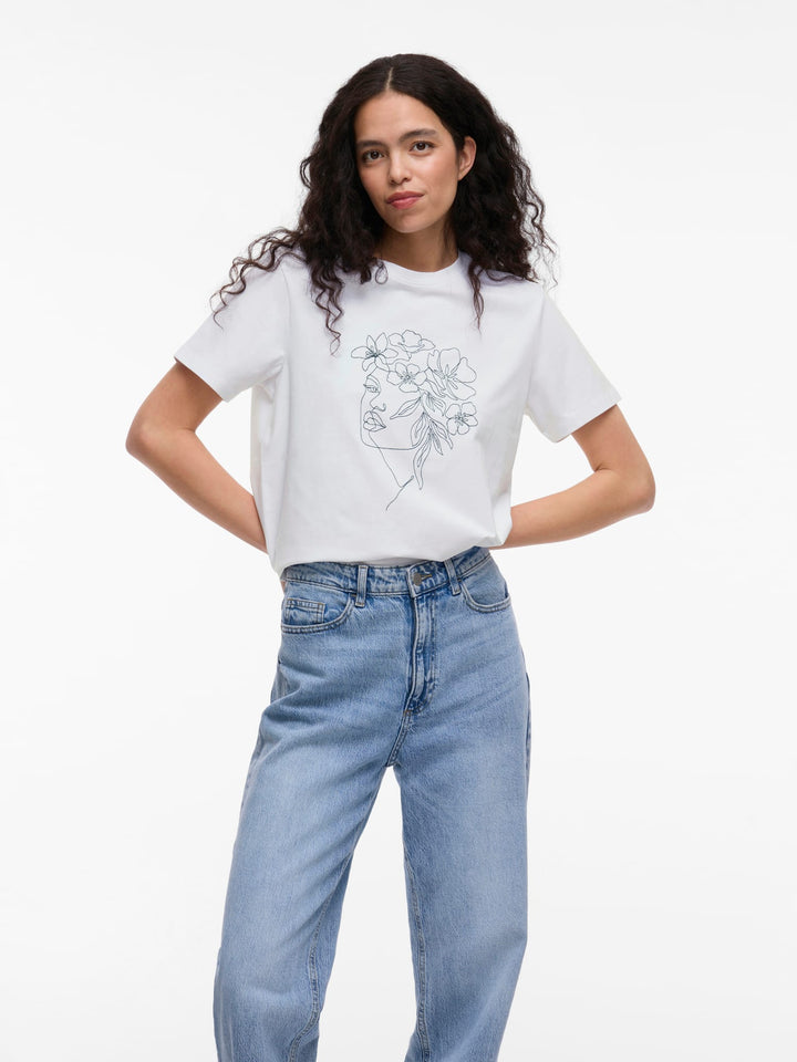 Vila VINORA S/S T-shirt wit – dames
