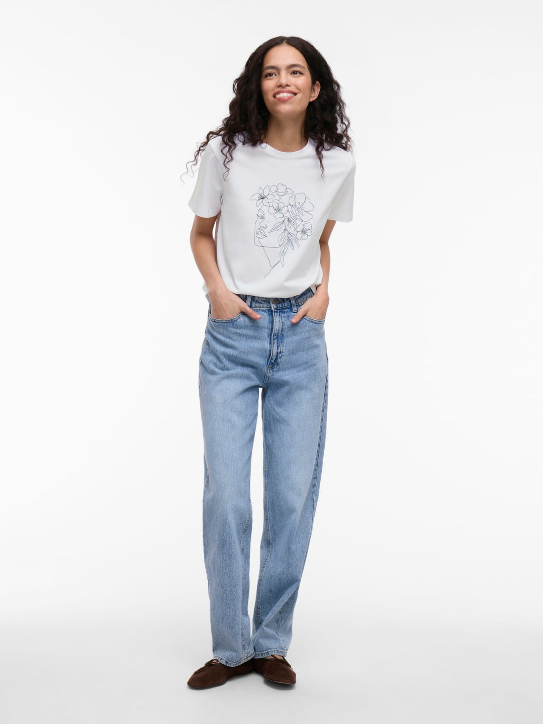 Vila VINORA S/S T-shirt wit – dames