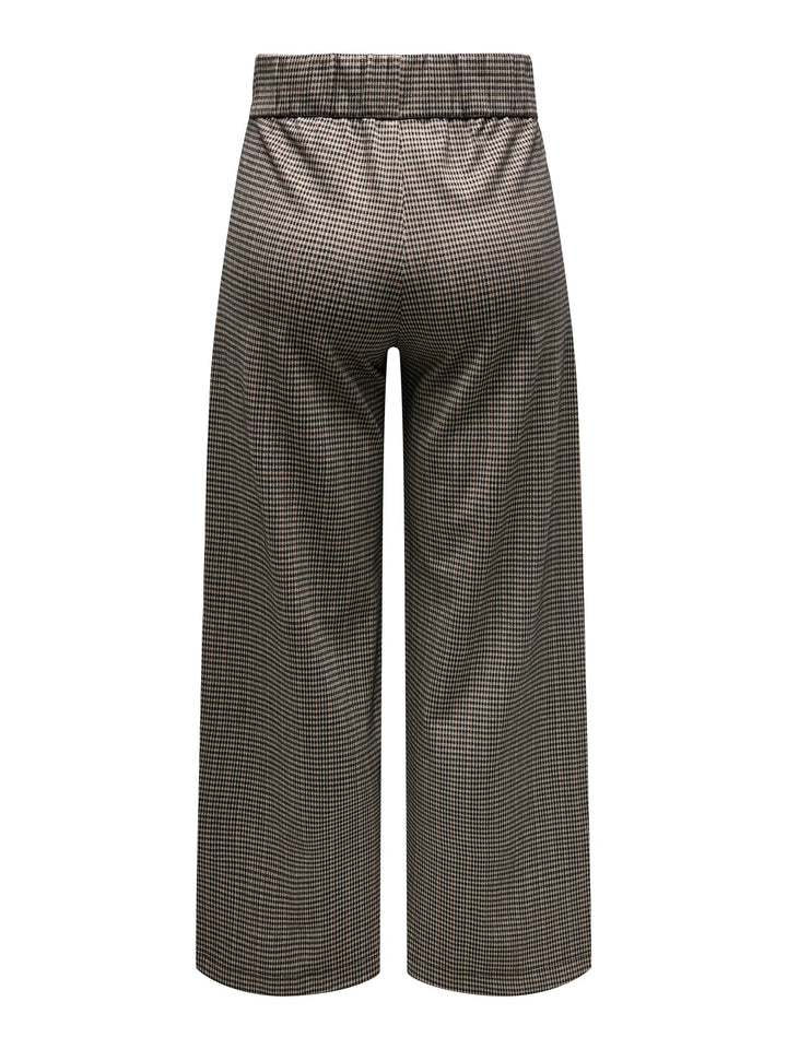 Jacqueline de Yong 15242797 Geggo lange broek bruin dessin - L34