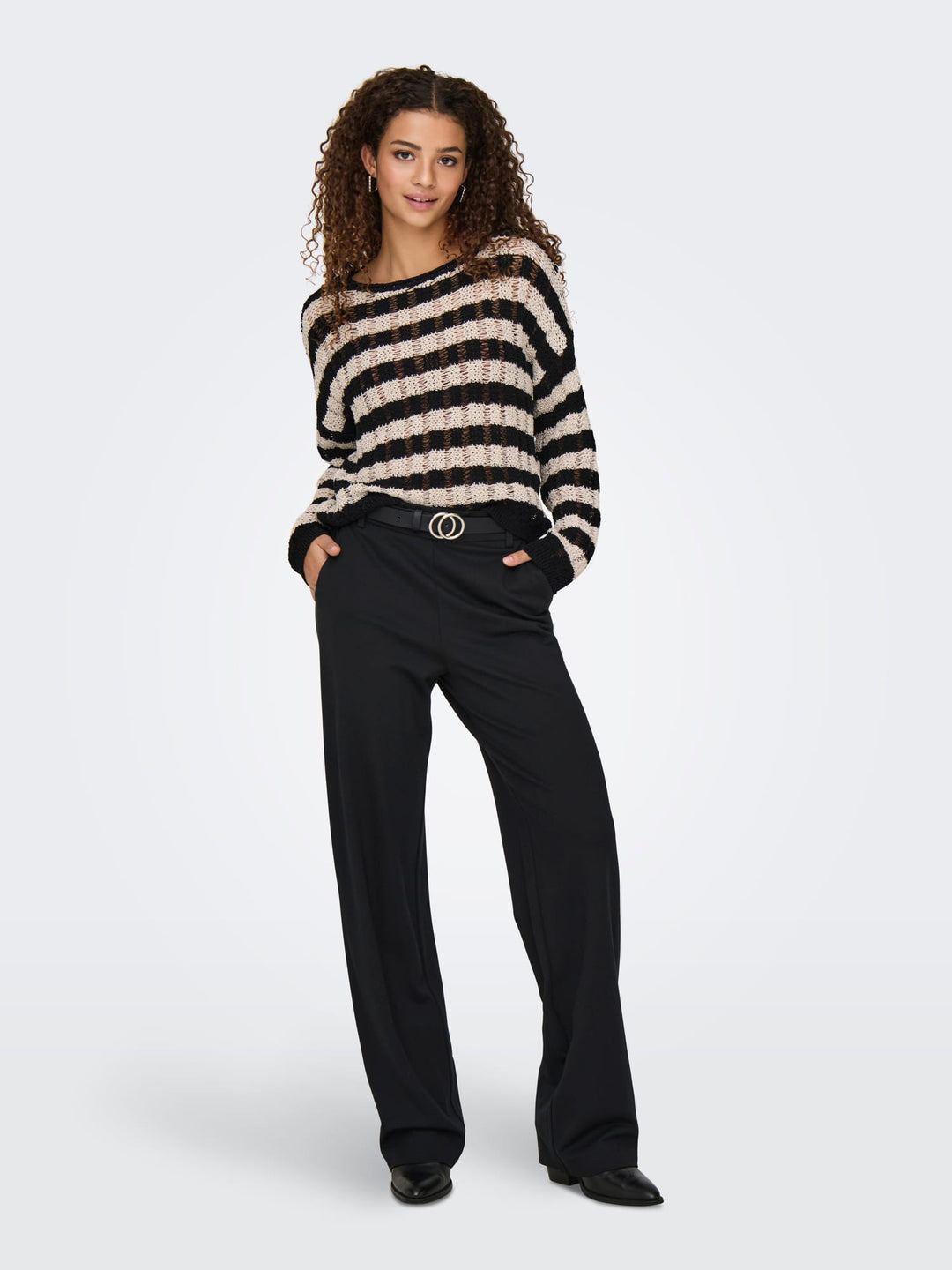 Only 15341829 poptrash lange broek dames zwart - L32