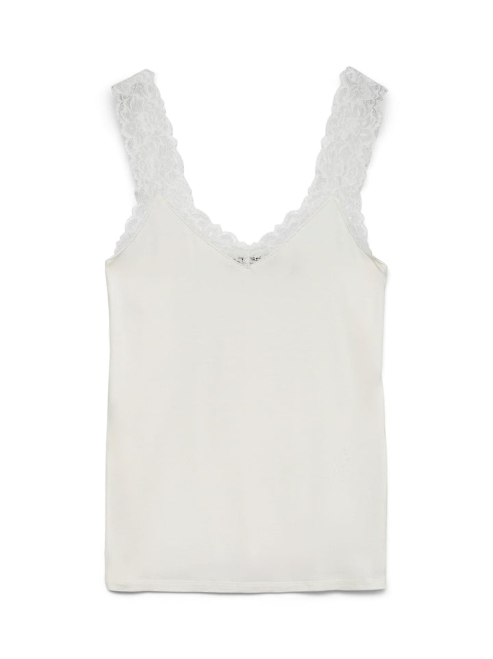 VERO MODA VMROSA SL TOP JRS NOOS – dames singlet - Off-white