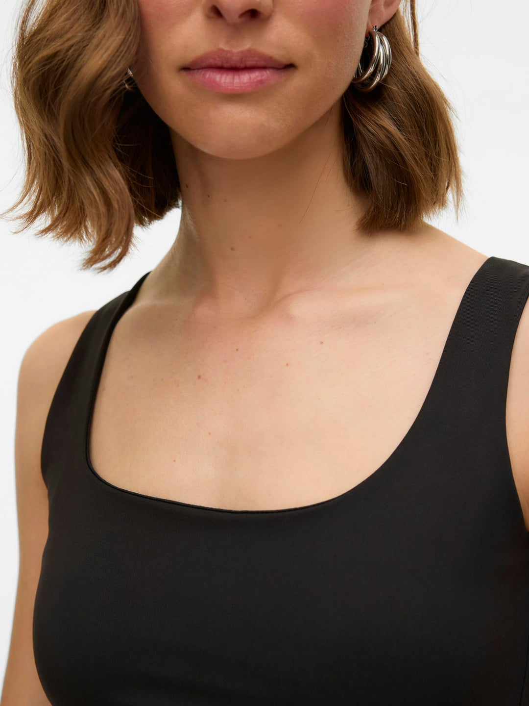 VERO MODA VMMILLION SL SQUARE TOP – dames singlet zwart