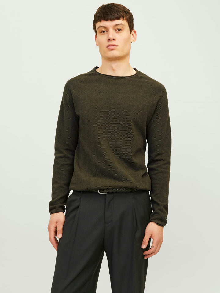 Jack & Jones trui HILL donkergroen – heren