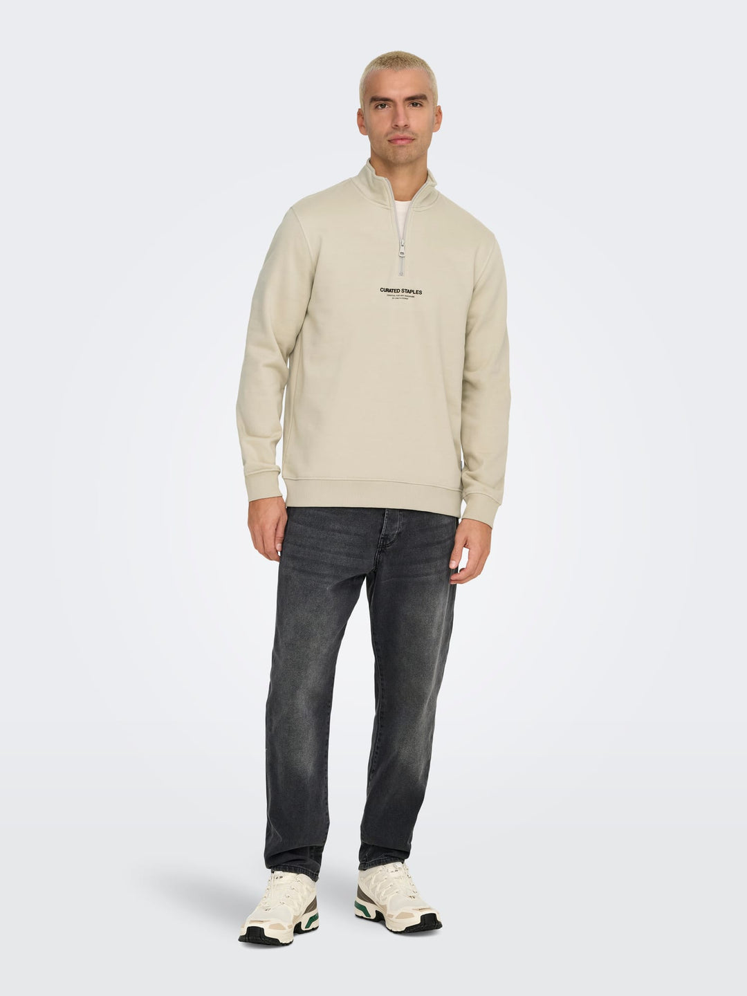 ONLY & SONS Curated sweater beige – heren
