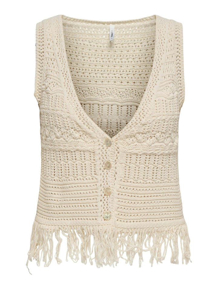 Only Alix gilet ecru – dames