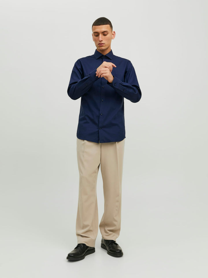Jack & Jones Blaparker overhemd l/m navy – heren